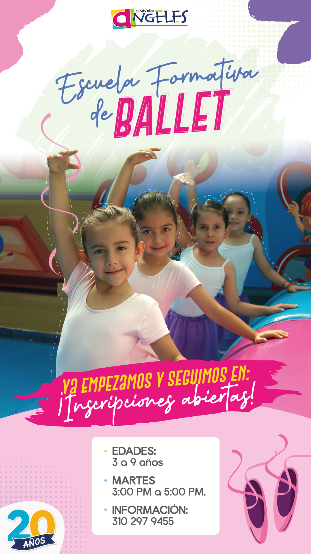 ✨ ¡Una tradición que sigue formando talentos en el Colegio Gimnasio Ángeles! 🩰🎨