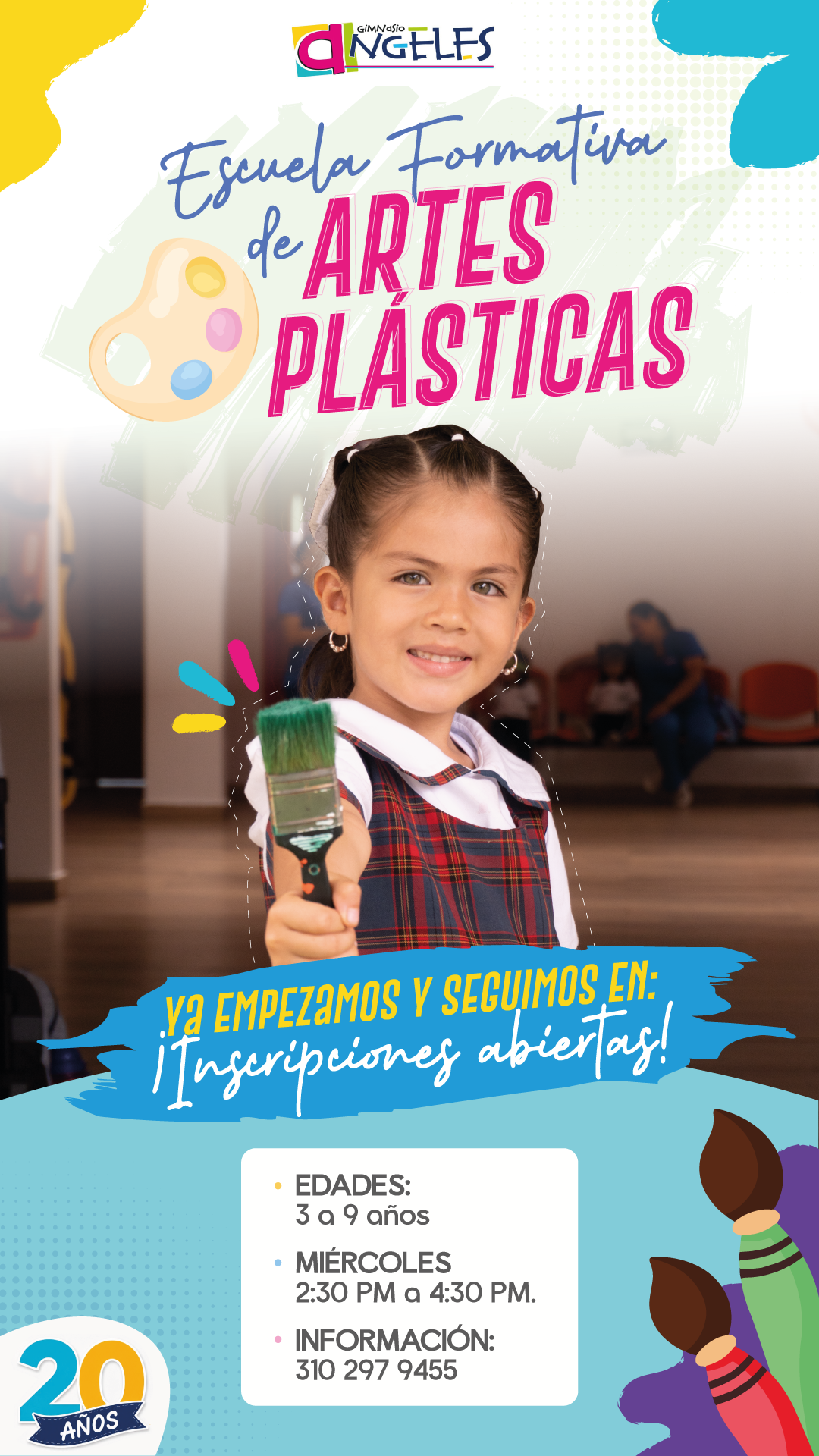 ✨ ¡Una tradición que sigue formando talentos en el Colegio Gimnasio Ángeles! 🩰🎨- Artes Plasticas